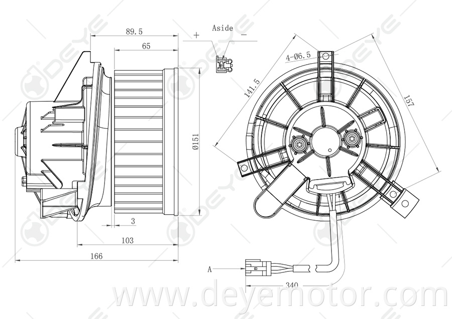 4797372 15-80091 BM 00009C universal dc blower motor for Chrysler Cirrus Dodge Stratus Plymouth Breeze